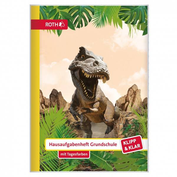 Roth Ideen Klipp&Klar Hausaufgabenheft Grundschule Tyrannosaurus