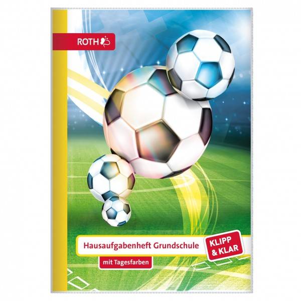 Roth Ideen Klipp&Klar Hausaufgabenheft Grundschule Fußball