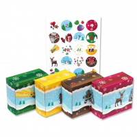 Roth Ideen 24 Adventskissen mit 24 Kissenverpackungen, stehend in Box Fabrikverkauf