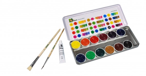 Roth Ideen Jolly Supertabs Schuldeckfarbkasten 12er Begrenztes Angebot