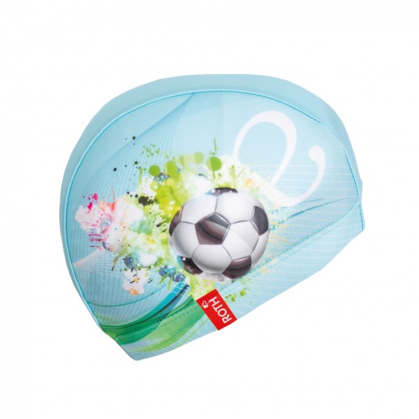 Roth Ideen Kinder-Badekappe, 21x19 cm, 82% Polyester, 18% Elasthan, Fußballstar