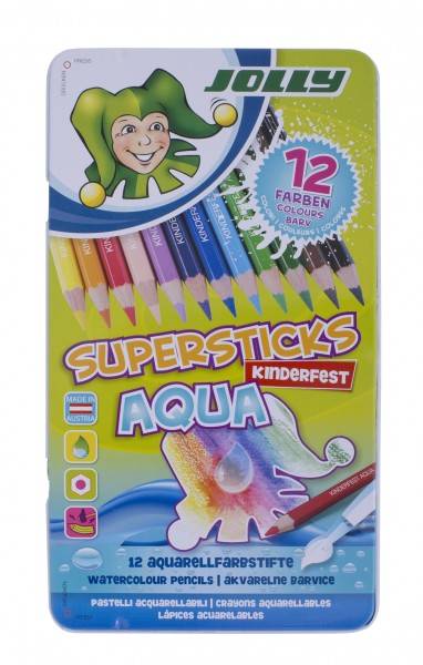 Roth Ideen Set Jolly Supersticks Aqua 12er Etui mit Aqua2Go Wasserpinsel Muttertagsangebot