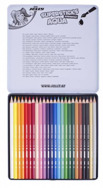 Roth Ideen Set Jolly Supersticks Aqua 24er Etui mit Aqua2Go Wasserpinsel Vatertagsangebot
