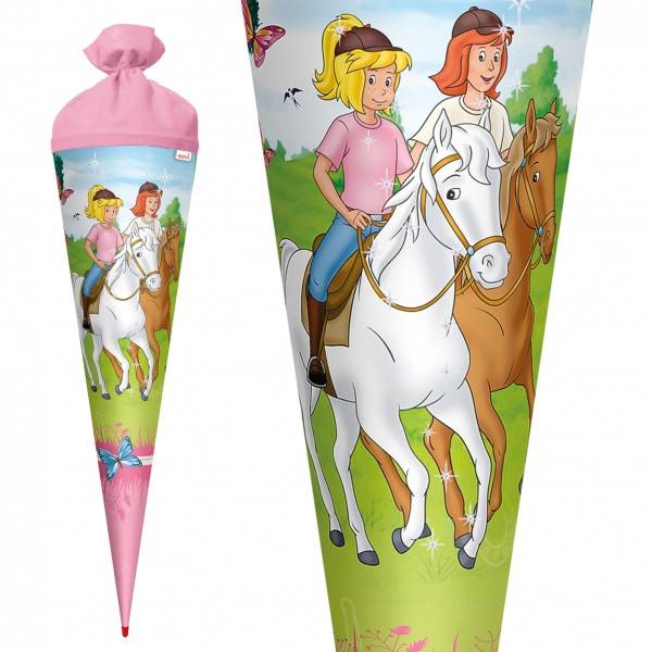 Roth Ideen Schultüte groß 70cm, Bibi und Tina mit Glitter Bis zu 65% Rabatt