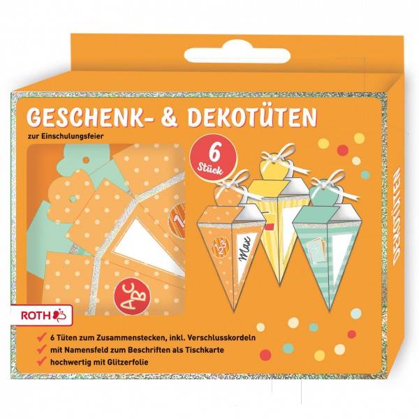 Roth Ideen Geschenktüten mit Glitzerfolie Riesige Rabatte
