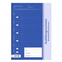 Roth Ideen Ausbildungsnachweis, A4, 1 Woche 2 Seiten, gewerblich / technisch Fabrikverkauf