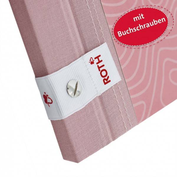 Roth Ideen Zeugnismappe Pattern mit Buchschrauben Dusty Rose Blitzverkäufe