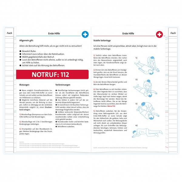 Roth Ideen Hausaufgabenheft Unicolor clevere Faule Labyrinth Red Versandkostenfrei