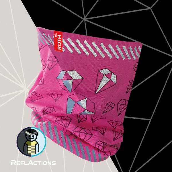 Roth Ideen Jersey-Schlauchschal Diamant mit reflektierenden Elementen Vatertagsangebot