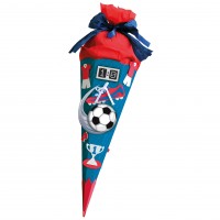 Roth Ideen Bastelset Schultüte groß 68cm, Soccer blau Große Rabatte