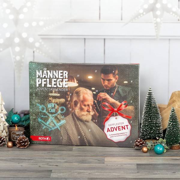 Roth Ideen Männerpflege- Adventskalender mit 24 Pflegeprodukten für den Mann VIP-Rabatte
