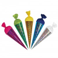 Roth Ideen Geschenk Schultüte klein 35cm, Hologramm 5er Set Neueste Stile