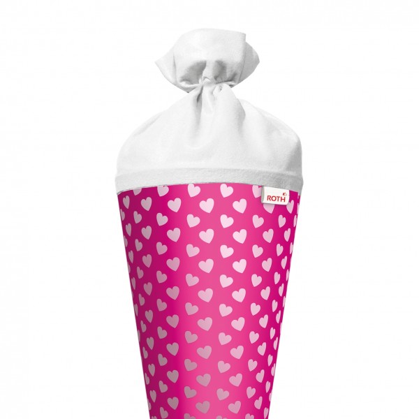 Roth Ideen Basteltüte groß 70cm, Knallpink mit Herzen Zeitbegrenzte Promotion