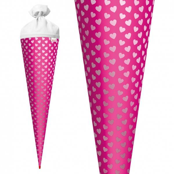 Roth Ideen Basteltüte groß 70cm, Knallpink mit Herzen Zeitbegrenzte Promotion