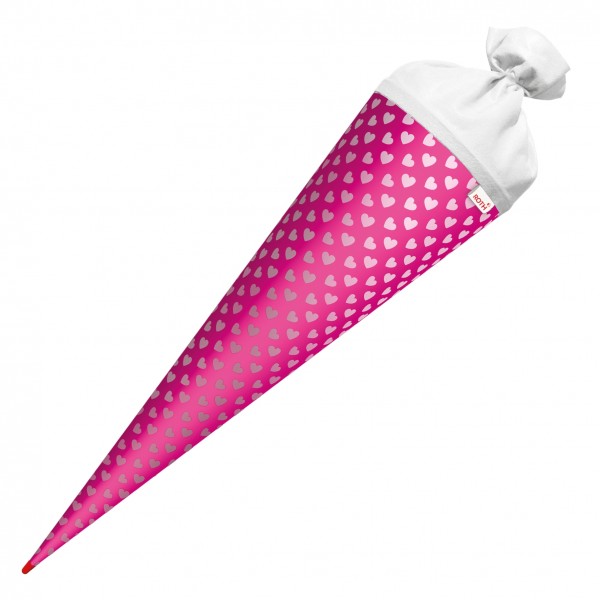 Roth Ideen Basteltüte groß 70cm, Knallpink mit Herzen Zeitbegrenzte Promotion
