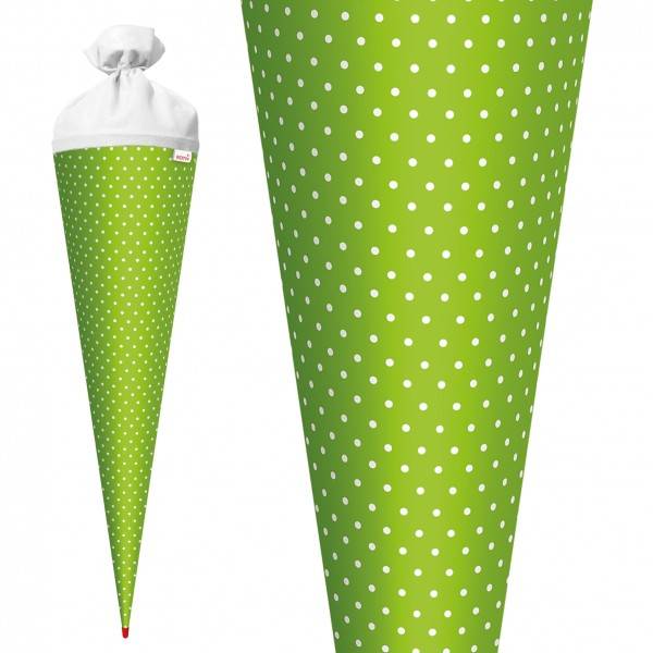 Roth Ideen Basteltüte groß 70cm, Grün mit weißen Punkten Discount Store für neue Produkte