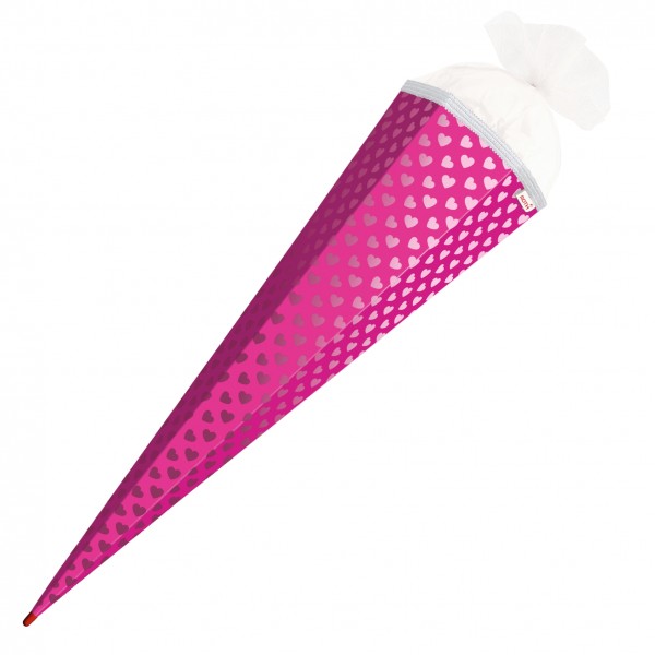 Roth Ideen Basteltüte groß 85cm, Knallpink mit Herzen Super Rabatt