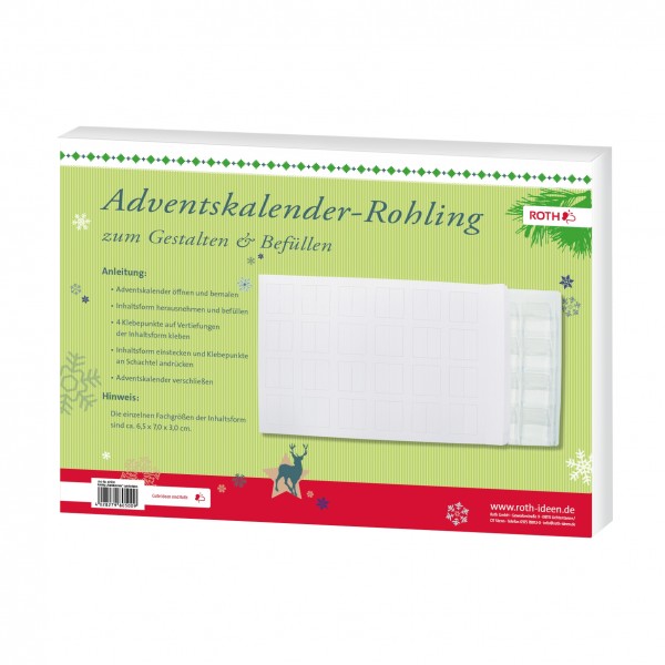 Roth Ideen Rohling "Wandkalender" inkl. Tiefziehform und Klebepunkte Sonderangebot