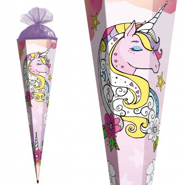 Roth Ideen Scribble-Schultüte zum Ausmalen Einhorn 85cm Vatertagsangebot