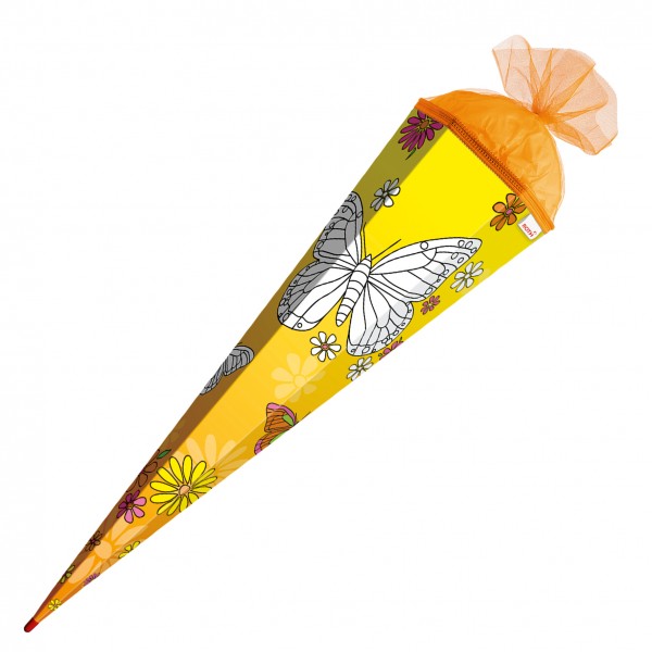 Roth Ideen Scribble-Schultüte zum Ausmalen Schmetterling 85cm Valentinstagsangebot