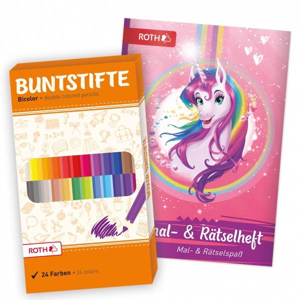 Roth Ideen Ausmal-Set Einhornportrait Räumungsverkauf