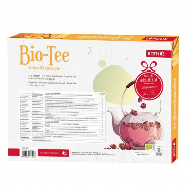 Roth Ideen BIO Tee-Adventskalender - 24 Teebeutel Letzte 2 Tage