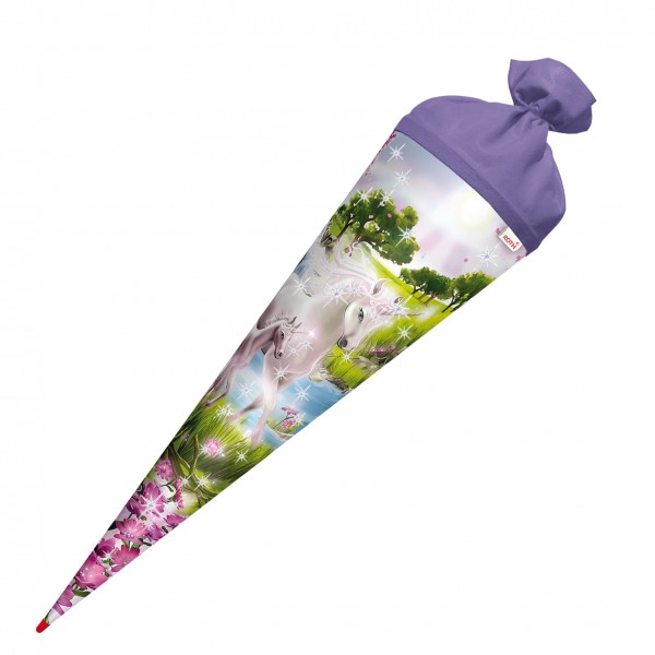 Roth Ideen Schultüte groß 70cm, Einhorn mit Fohlen mit Glitter Clearance-Verkauf