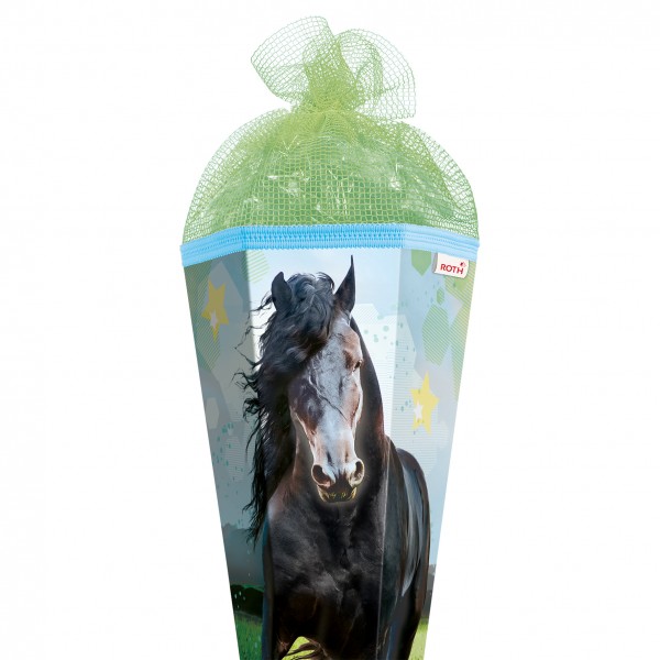 Roth Ideen Schultüte groß 85cm, Power Horse mit Netzverschluss zollfrei