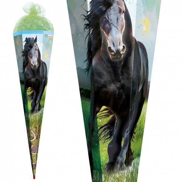 Roth Ideen Schultüte groß 85cm, Power Horse mit Netzverschluss zollfrei