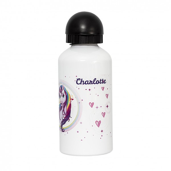 Roth Ideen Trinkflasche Einhornportrait, weiß, Aluminium, 500 ml Fabrikpreis