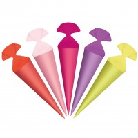 Roth Ideen Geschenk Schultüte klein 8cm, Uni 5er Set Preisnachlass