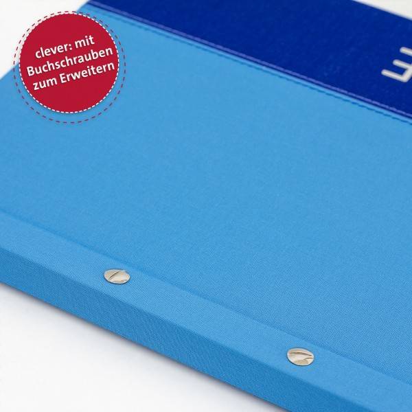 Roth Ideen Zeugnismappe Spectrum mit Buchschrauben Blue Top Angebot