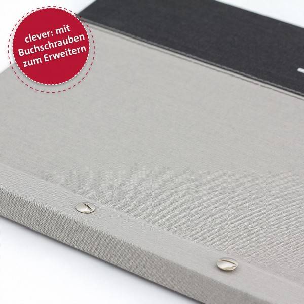 Roth Ideen Zeugnismappe Spectrum mit Buchschrauben Grey Neueste Mode