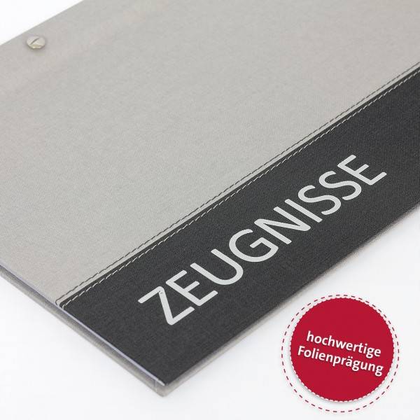 Roth Ideen Zeugnismappe Spectrum mit Buchschrauben Grey Neueste Mode