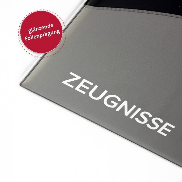 Roth Ideen Zeugnismappe Duo, A4, 12 Einlagen, Grau Black Friday Preise