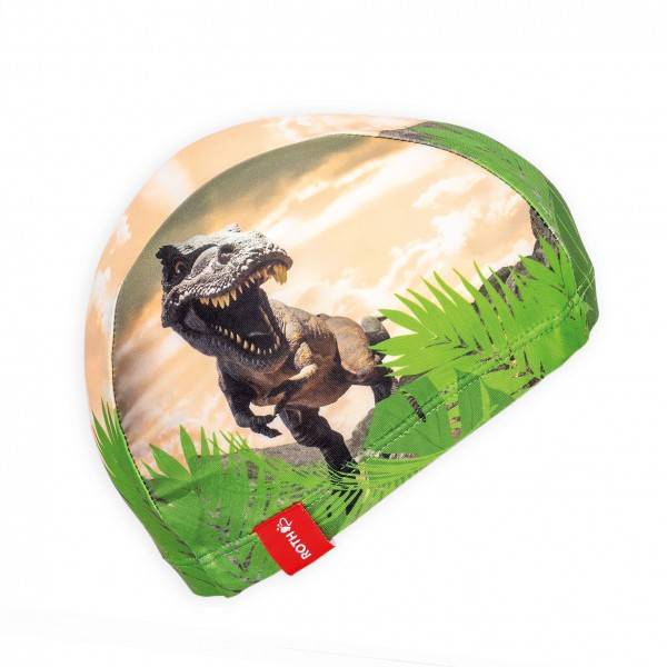 Roth Ideen Kinder-Badekappe, 21x19 cm, 82% Polyester, 18% Elasthan, Tyrannosaurus Günstiger Verkauf