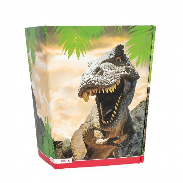 Roth Ideen Faltbarer Papierkorb mit Trennsystem, Tyrannosaurus Kostenloser Versand
