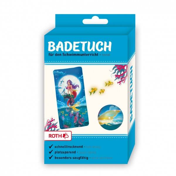 Roth Ideen Kinder-Badetuch magische Meerjungfrau 60x120 cm Neueste Mode