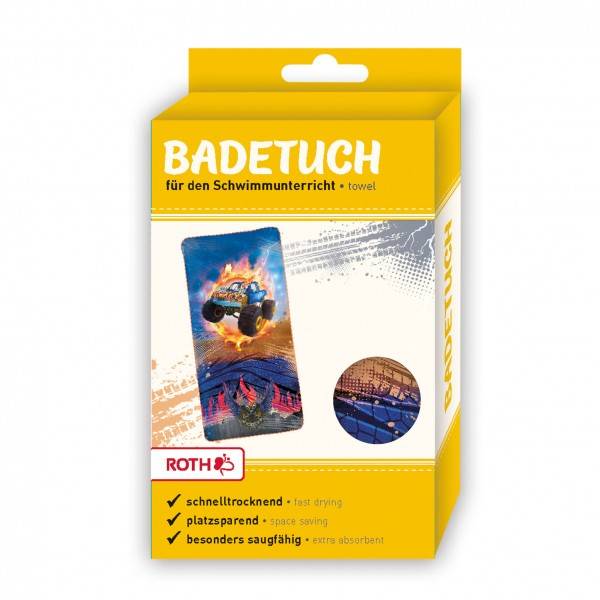 Roth Ideen Kinder-Badetuch Monstertruck Fire 60x120 cm Online Outlet