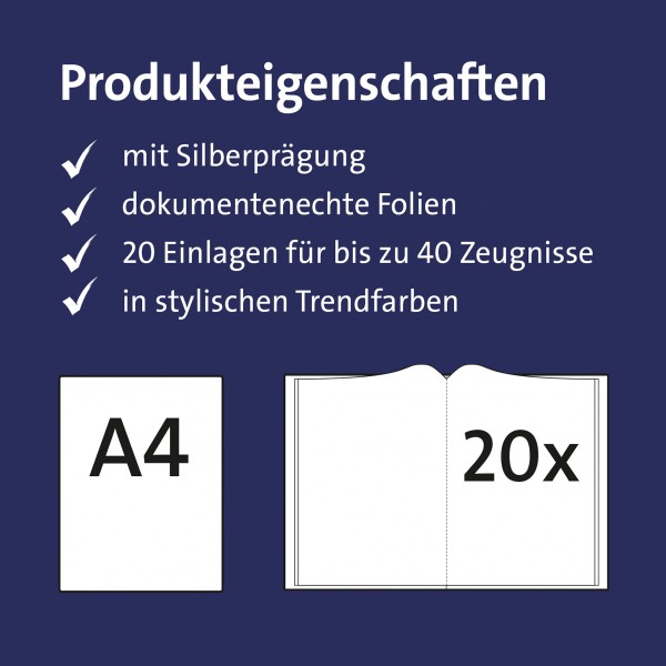 Roth Ideen Zeugnismappe Basic Blau Günstiger Verkauf
