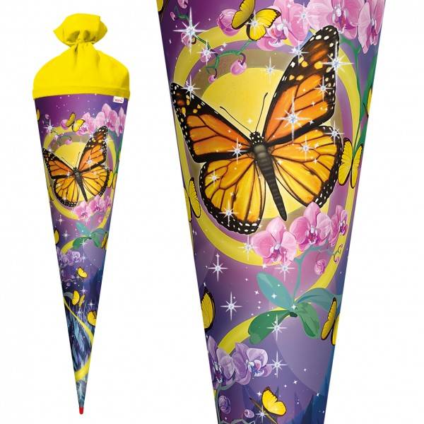 Roth Ideen Schultüte groß 70cm, Schmetterling mit Glitzer Exklusive Angebote