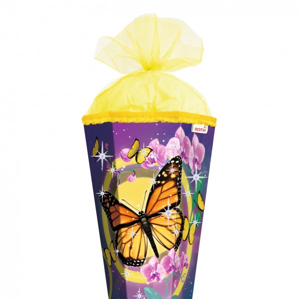 Roth Ideen Schultüte groß 85cm, Schmetterling mit Glitter Große Rabatte