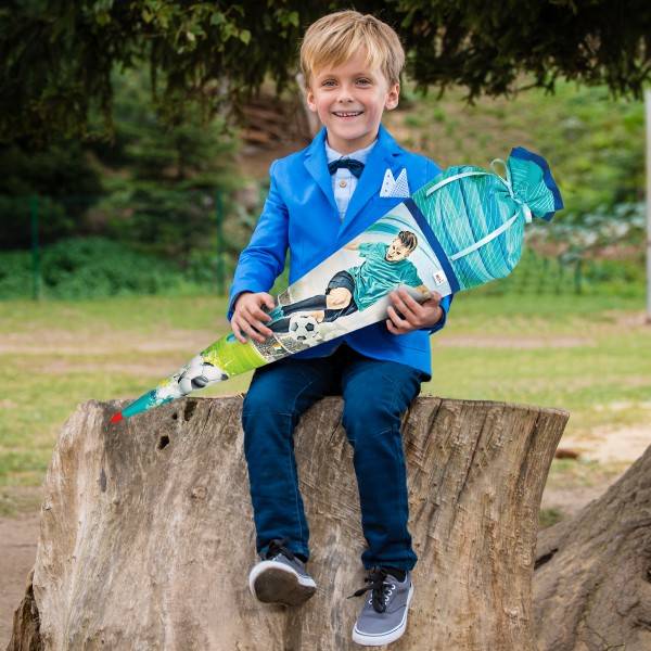 Roth Ideen Schultüte groß 70cm, Stoffwunder Fußballstar Riesige Ersparnisse