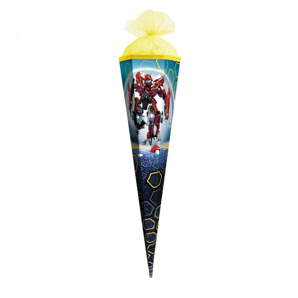 Roth Ideen Geschenk Schultüte klein 50cm, Dynamic Robot eckig