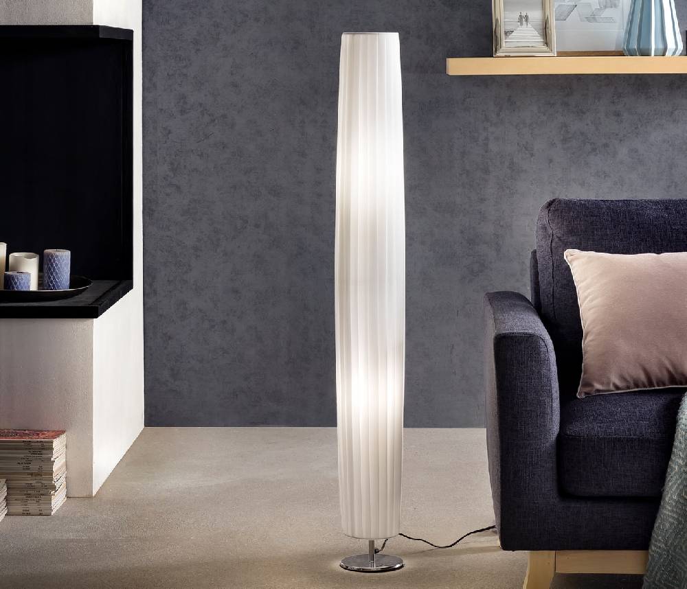 Salesfever Stehlampe rund 120 cm Stehleuchte im Art Deco Design PARTO zollfrei