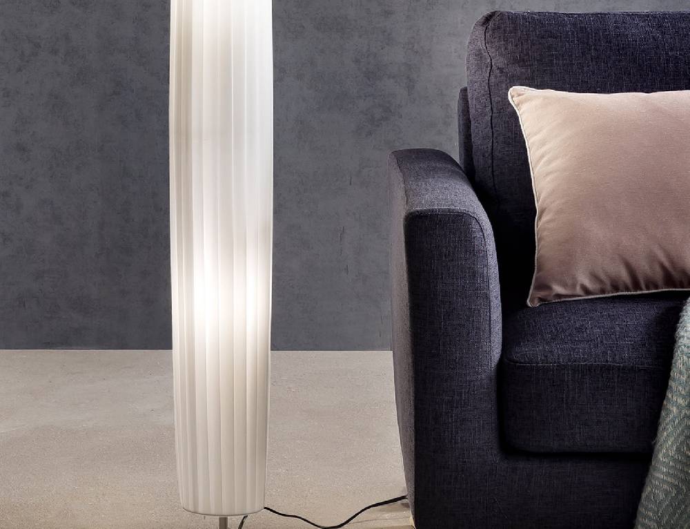 Salesfever Stehlampe rund 120 cm Stehleuchte im Art Deco Design PARTO zollfrei