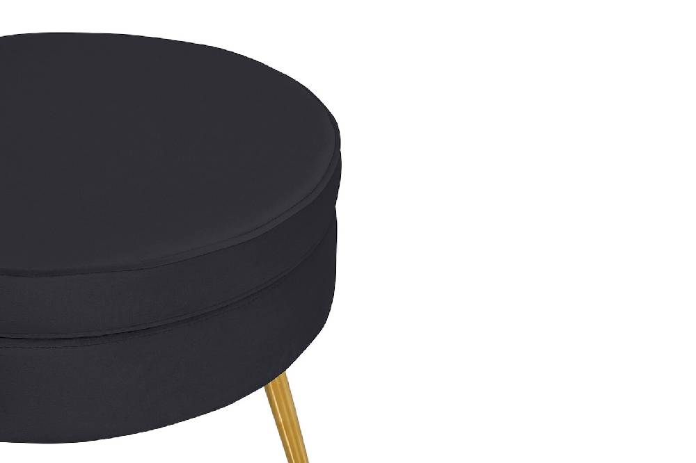 Salesfever Sitzpouf Schwarz rund aus Samt Arielle Muttertagsangebot