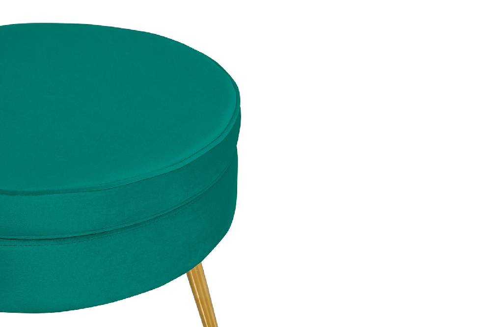 Salesfever Sitzpouf Grün rund aus Samt Arielle Valentinstagsangebot