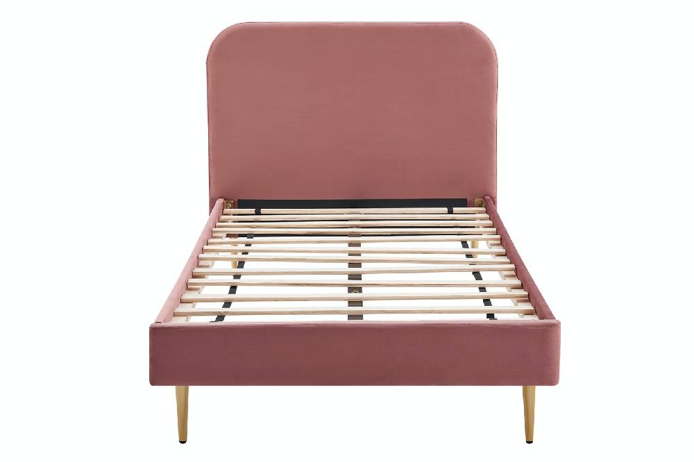 Salesfever Polsterbett Rose mit Samtbezug 90x200 cm Copenhagen Neuheiten