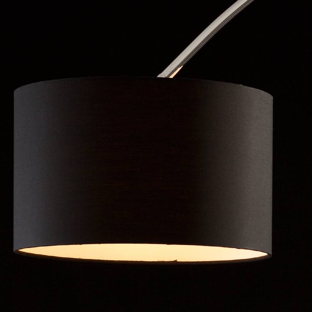 Salesfever Bogenlampe schwarz Alumi groß mit Dimmer Kostenlose Rückgabe